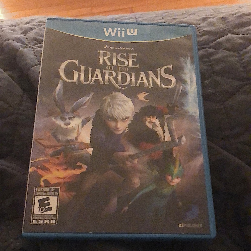 rise of the guardians ages 10+ and Skylanders 10+.